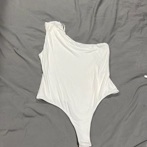 One shoulder body suit